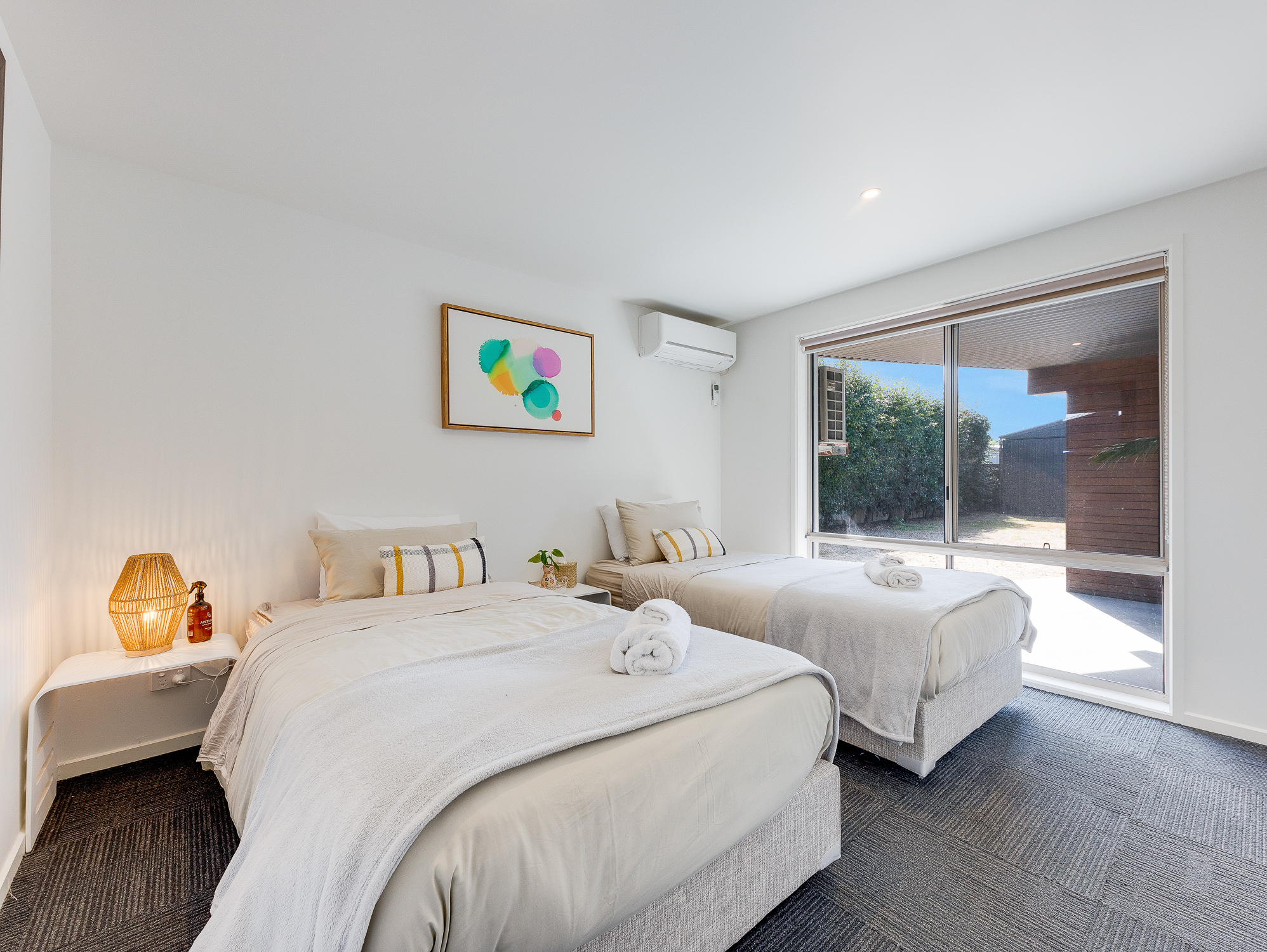 Fourth bedroom with two single beds