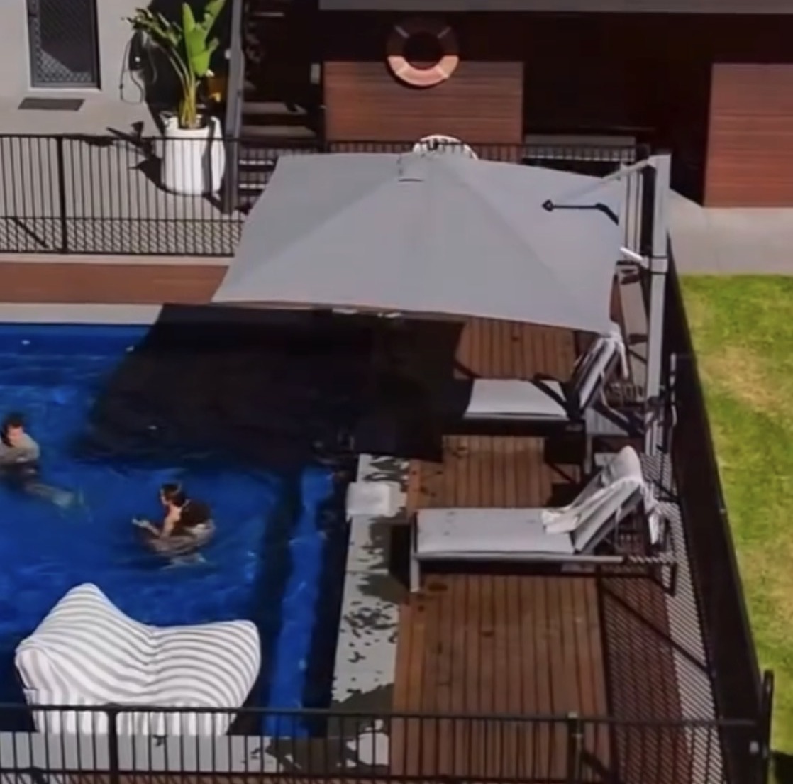 Paradise Waters pool and outdoor deck